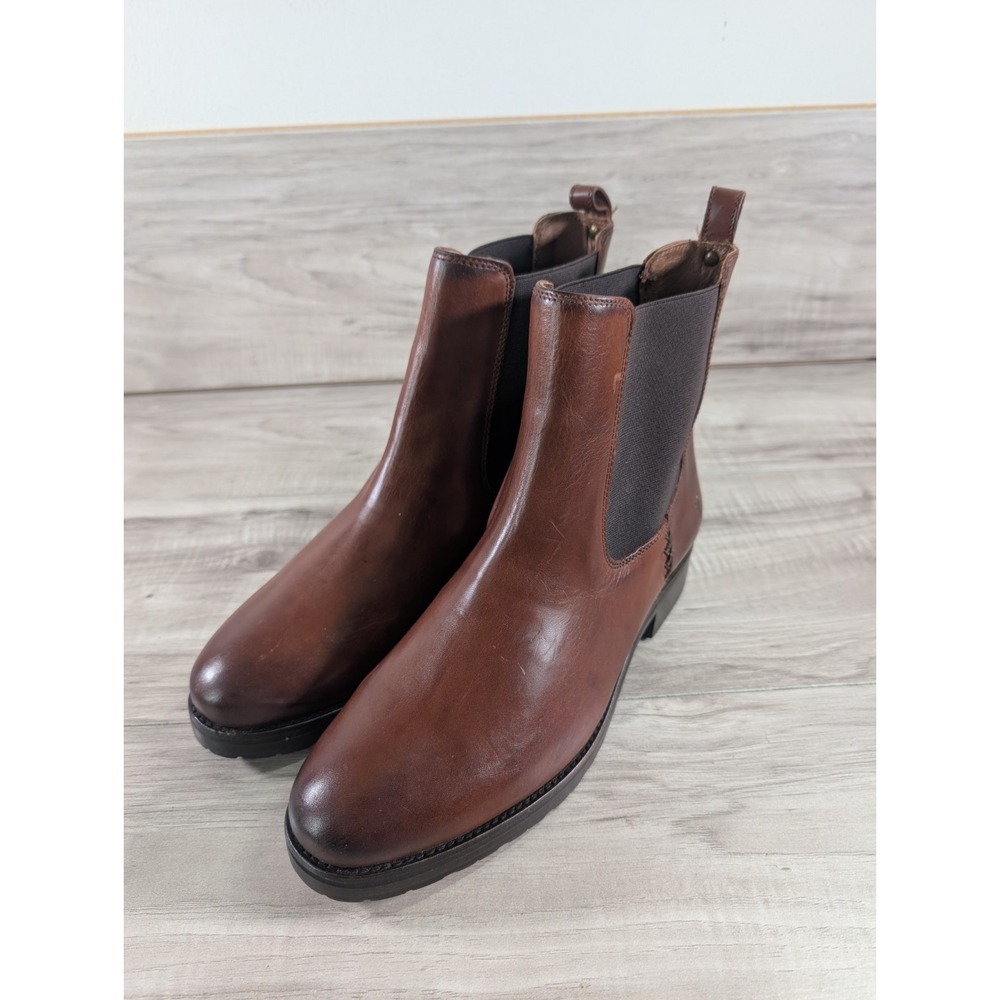 Frye Women's Melissa Double Sole Chelsea Boots Brown Size 9 B - Picture 2 of 15